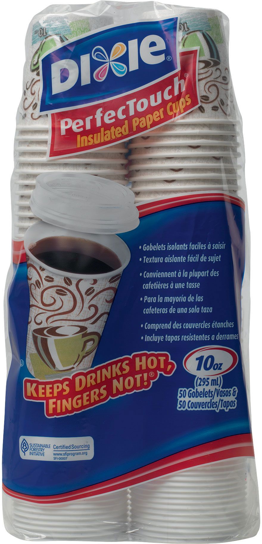 10 oz Plastic Hot Cup/Lid Combo